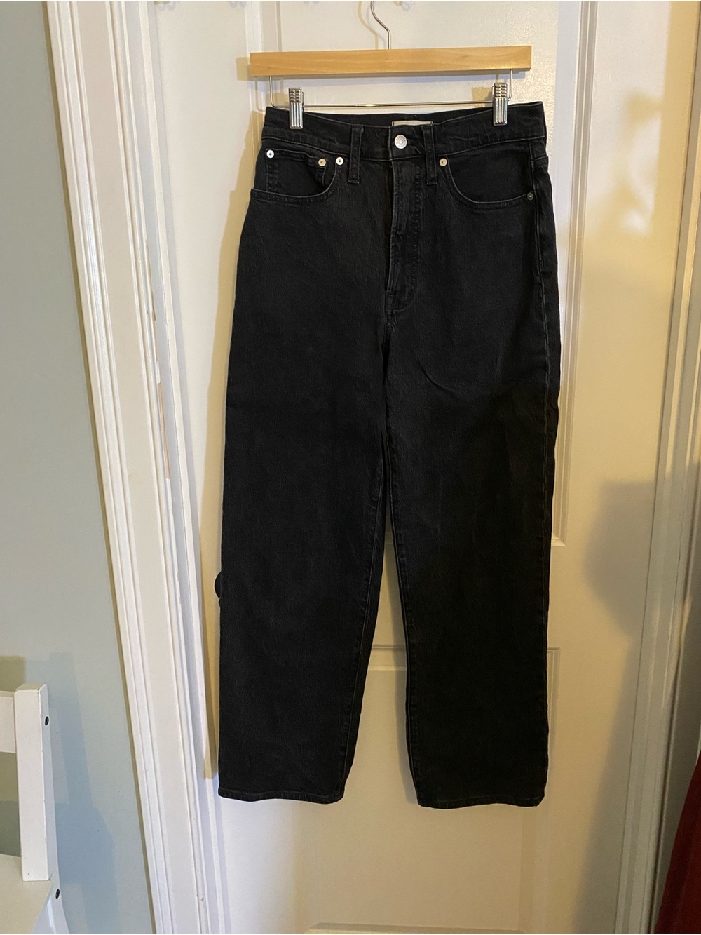 Madewell Black Perfect Vintage Wide Leg Jeans